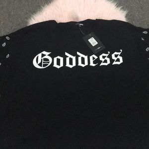 New with tags!Fashion Nova Goddess Shirt
